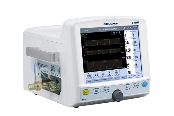 100 Alarms Portable Icu Ventilator , Pneumatically Intensive Care Breathing Machine